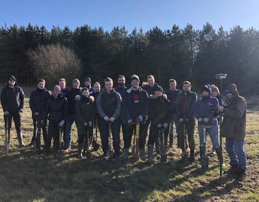 Bluesky colleagues planting trees