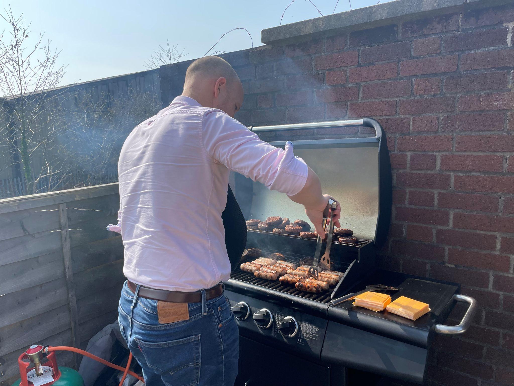 CCO Ralph cooking for one of our lunchtime BBQ's