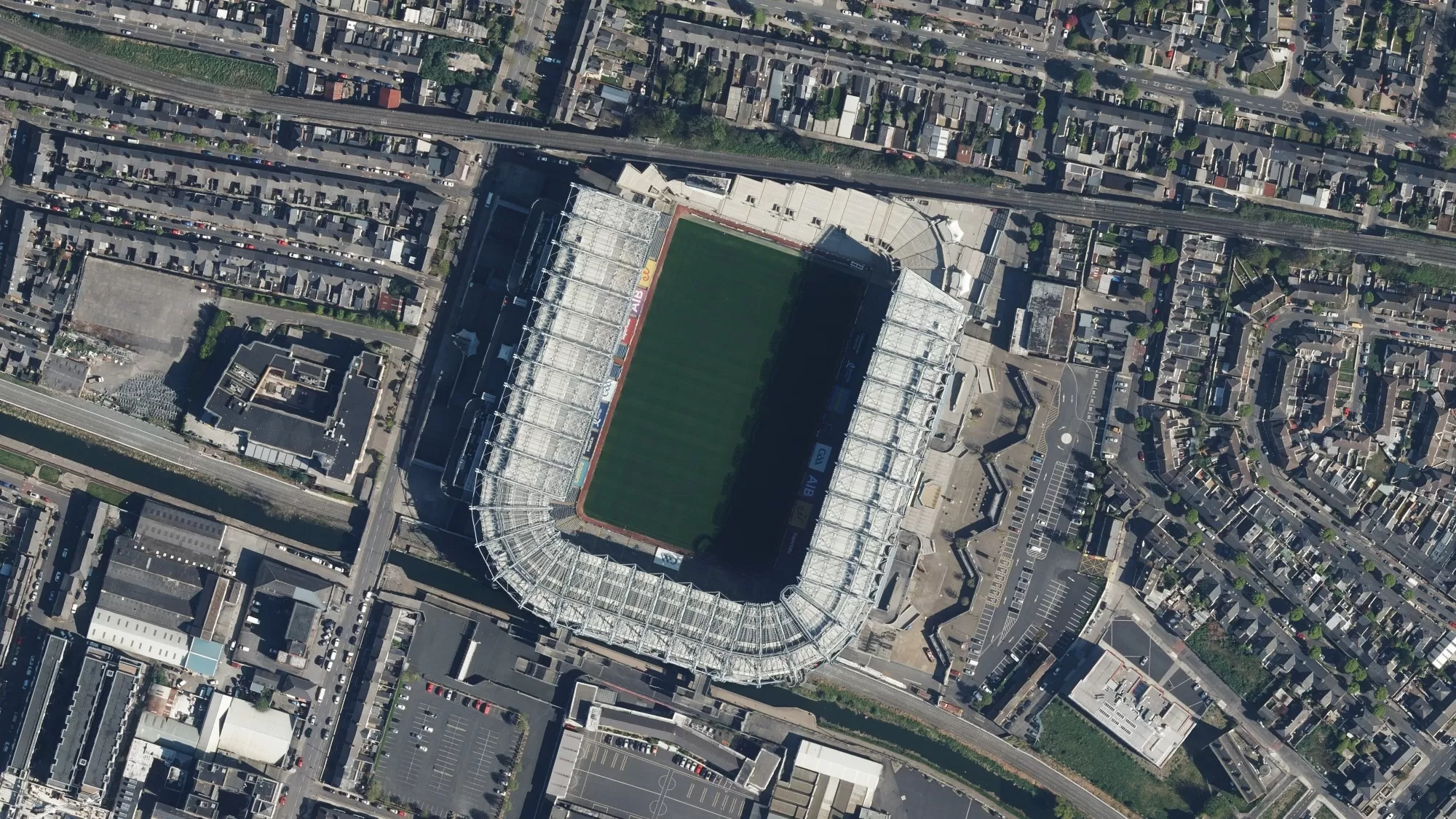 Aerial Photograph of Crooke Park Stadium