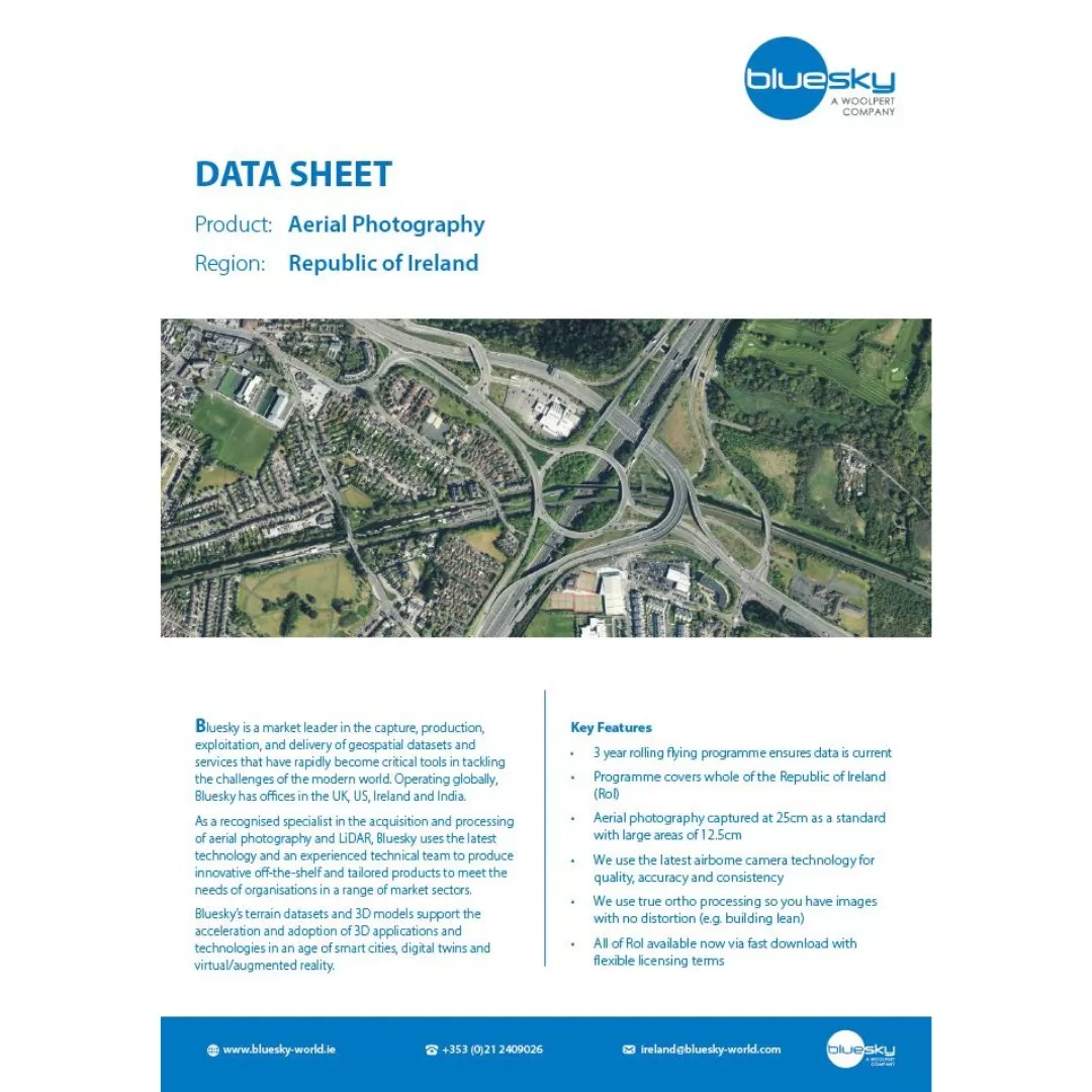 Thumbnail of the Aerial Photography data sheet